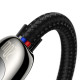 PD Кабель Baseus Display Fast Charging Data Cable Type-C to IP 20W 2m Black CATLSK-A01 mag-695315620865054562