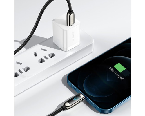 PD Кабель Baseus Display Fast Charging Data Cable Type-C to IP 20W 2m Black CATLSK-A01 mag-695315620865054562