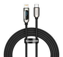 PD Кабель Baseus Display Fast Charging Data Cable Type-C to IP 20W 2m Black CATLSK-A01 mag-695315620865054562