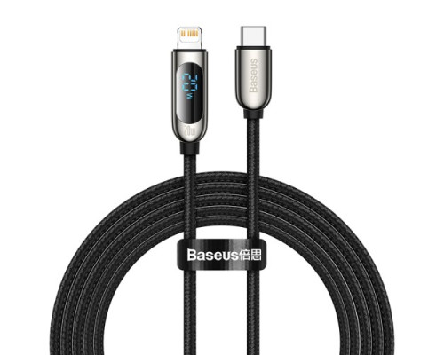 PD Кабель Baseus Display Fast Charging Data Cable Type-C to IP 20W 2m Black CATLSK-A01 mag-695315620865054562