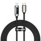 PD Кабель Baseus Display Fast Charging Data Cable Type-C to IP 20W 2m Black CATLSK-A01 mag-695315620865054562
