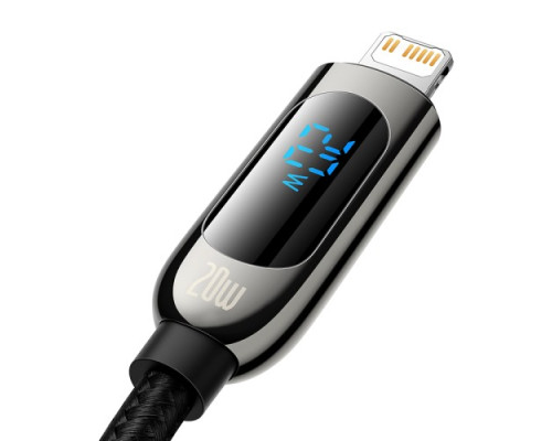 PD Кабель Baseus Display Fast Charging Data Cable Type-C to IP 20W 2m Black CATLSK-A01 mag-695315620865054562