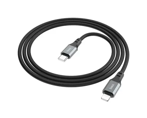 PD Кабель HOCO X86 iP Spear PD silicone charging data cable 1м Black mag-6931474777898152099