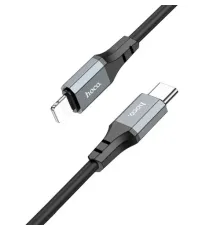 PD Кабель HOCO X86 iP Spear PD silicone charging data cable 1м Black mag-6931474777898152099