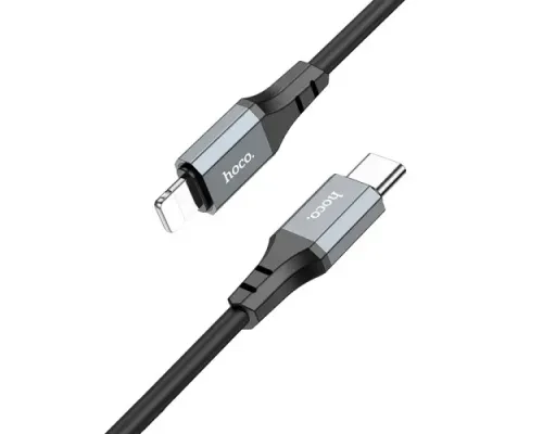 PD Кабель HOCO X86 iP Spear PD silicone charging data cable 1м Black mag-6931474777898152099