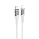 PD Кабель HOCO U111 iP Transparent Discovery Edition PD 20W/1,2m charging data cable Gray mag-6931474778222153244
