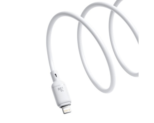 PD Кабель Baseus Silky Series Type-C to Lightning 20W 1m White P10377700213-00 mag-6932172668808142740