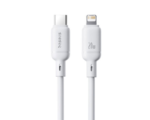 PD Кабель Baseus Silky Series Type-C to Lightning 20W 1m White P10377700213-00 mag-6932172668808142740