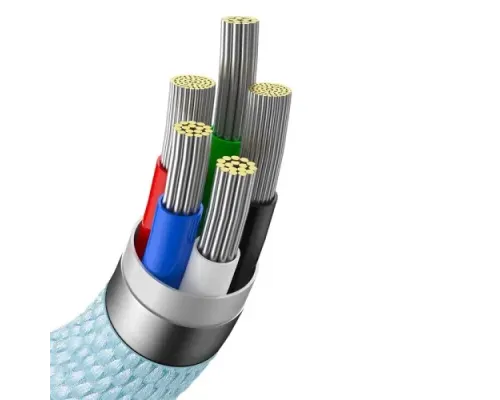 PD кабель Baseus Crystal Shine Series Fast Charging Type-C to iP 20W 1.2m Sky Blue CAJY001303 mag-6932172614461144955