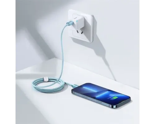 PD кабель Baseus Crystal Shine Series Fast Charging Type-C to iP 20W 1.2m Sky Blue CAJY001303 mag-6932172614461144955