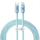 PD кабель Baseus Crystal Shine Series Fast Charging Type-C to iP 20W 2m Blue CAJY001403 mag-6932172614485153216