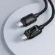 PD Кабель HOCO U146 Mundo charging data cable C to C 60W/1.2m Black mag-6942007671392153951