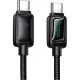 PD Кабель HOCO U146 Mundo charging data cable C to C 60W/1.2m Black mag-6942007671392153951