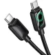 PD Кабель HOCO U146 Mundo charging data cable C to C 60W/1.2m Black mag-6942007671392153951