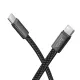 PD Кабель HOCO X125 Exceso charging data cable C to C 60W/1m Black mag-6942007671682153055
