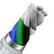 PD кабель Baseus Cafule Series Metal Data Cable Type-C to iP PD 20W 1m White CATLJK-A02 mag-6953156202078141762