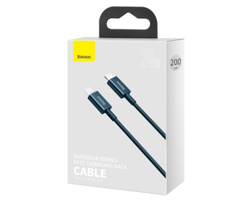 PD кабель Baseus Superior Series Fast Charging Data Cable Type-C to iP PD 20W 2m Blue CATLYS-C03 mag-695315620537661656