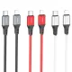 PD Кабель HOCO X86 iP Spear PD silicone charging data cable 1м White mag-6931474777904152421