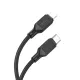PD Кабель HOCO X90 Cool silicone charging data cable PD-to-Lightning 3A/PD20W/1m. Black mag-6931474788382144001