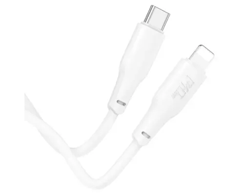 PD Кабель HOCO X93 Force PD20W charging data cable for Lightning 2m. White mag-6931474790668151113