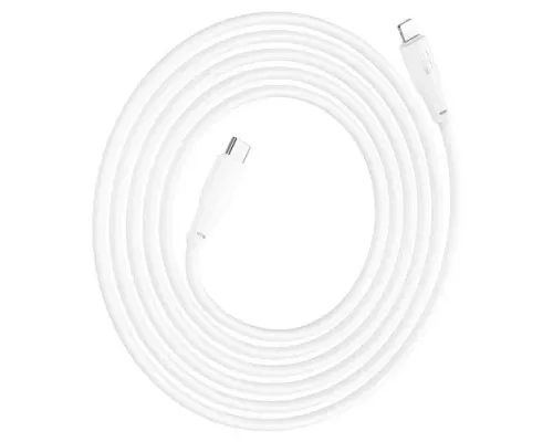 PD Кабель HOCO X93 Force PD20W charging data cable for Lightning 2m. White mag-6931474790668151113