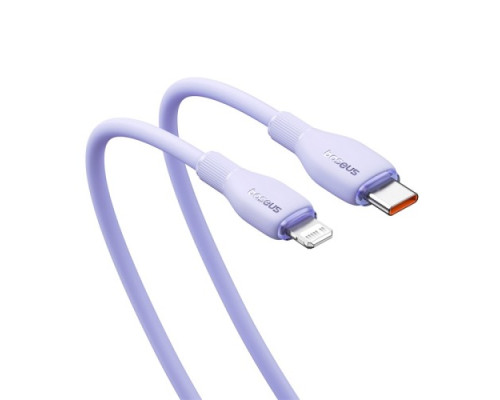 PD кабель Baseus Pudding Series Fast Charging Cable Type-C to iP 20W 2m Purple P10355701511-01 mag-693217263424756124