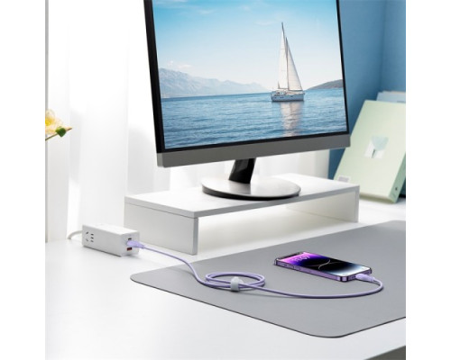 PD кабель Baseus Pudding Series Fast Charging Cable Type-C to iP 20W 2m Purple P10355701511-01 mag-693217263424756124