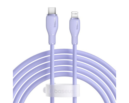 PD кабель Baseus Pudding Series Fast Charging Cable Type-C to iP 20W 2m Purple P10355701511-01 mag-693217263424756124