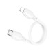 PD Кабель BOROFONE BX93 Super power charging data cable Type-C to Lightning 0.25m білий mag-69419911077711511