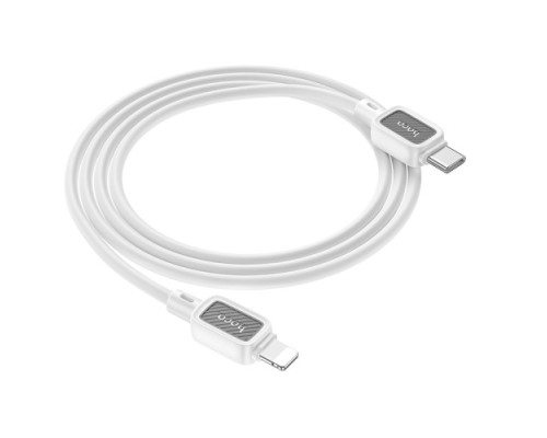 PD Кабель HOCO X108 Benefit PD silicone charging data cable iP 27W/1m White mag-6942007632188131849