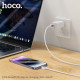 PD Кабель HOCO X108 Benefit PD silicone charging data cable iP 27W/1m White mag-6942007632188131849