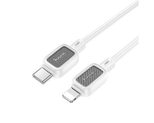 PD Кабель HOCO X108 Benefit PD silicone charging data cable iP 27W/1m White mag-6942007632188131849