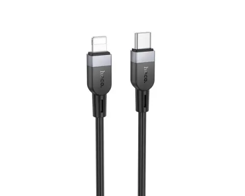PD Кабель HOCO X109 Energy silicone charging data cable Type-C-to-iP 27W/3m. Black mag-6942007636339152310