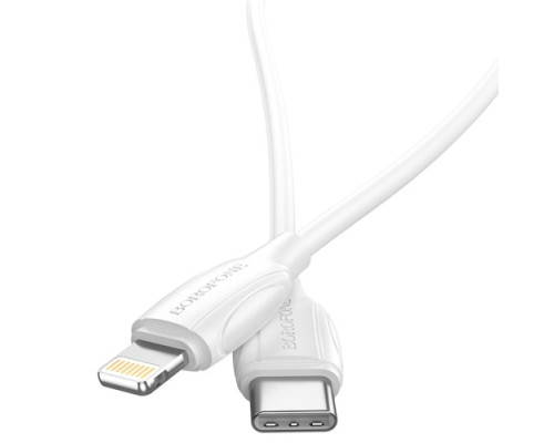 PD Кабель BOROFONE BX19 Benefit charging Type-C to Lightning 20W/3A/3m білий mag-697444338373713159
