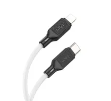 PD Кабель HOCO X90 Cool silicone charging data cable PD-to-Lightning 3A/PD20W/1m. White mag-6931474788399144002