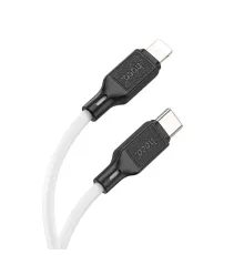 PD Кабель HOCO X90 Cool silicone charging data cable PD-to-Lightning 3A/PD20W/1m. White mag-6931474788399144002