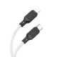 PD Кабель HOCO X90 Cool silicone charging data cable PD-to-Lightning 3A/PD20W/1m. White mag-6931474788399144002