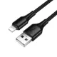 PD Кабель X120 Beneficio PD27W charging data cable iP 1m Black mag-6942007658843153972
