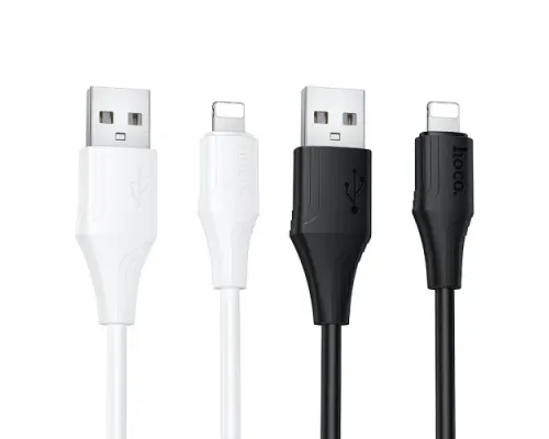 PD Кабель HOCO X124 Bien PD27W silicone charging data cable iP/1m White mag-6942007664394153937