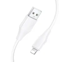 PD Кабель HOCO X124 Bien PD27W silicone charging data cable iP/1m White mag-6942007664394153937