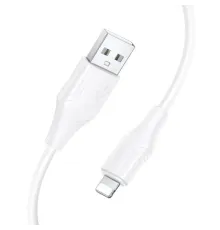 PD Кабель HOCO X124 Bien PD27W silicone charging data cable iP/1m White mag-6942007664394153937