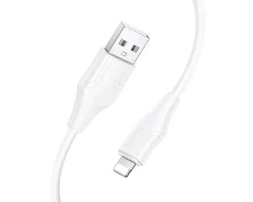 PD Кабель HOCO X124 Bien PD27W silicone charging data cable iP/1m White mag-6942007664394153937