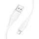 PD Кабель HOCO X124 Bien PD27W silicone charging data cable iP/1m White mag-6942007664394153937