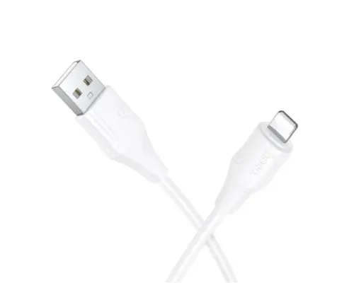 PD Кабель HOCO X124 Bien PD27W silicone charging data cable iP/1m White mag-6942007664394153937