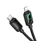 PD Кабель HOCO U146 Mundo PD charging data cable iP 30W/1.2m Black mag-6942007671361153047