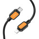 PD Кабель HOCO X108 Benefit PD silicone charging data cable iP 27W/1m Black mag-6942007632171137376
