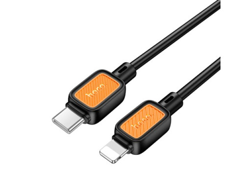 PD Кабель HOCO X108 Benefit PD silicone charging data cable iP 27W/1m Black mag-6942007632171137376