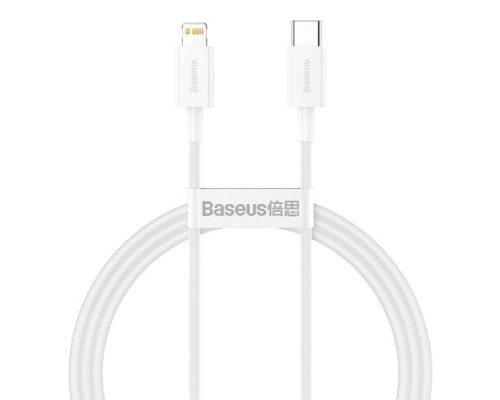 PD кабель Baseus Superior Series Fast Charging Data Cable Type-C to iP PD 20W 1m White CATLYS-A02 mag-695315620531456188