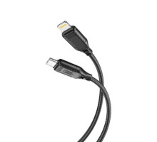 Кабель XO NB-Q236A Braided Type-c to Lightning 27W Data Cable Чорний mag-69206808342351036