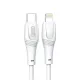 Кабель XO NB-Q239A PD 27W/1m Zeus Series Type-c to Lightning Білий mag-6920680838868144909